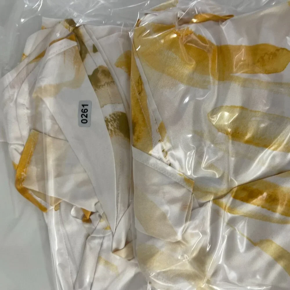 NWT Cult Gaia Womens Yellow Multicolor Chelsea Floral Silk Midi Dress Size M - Picture 14 of 14